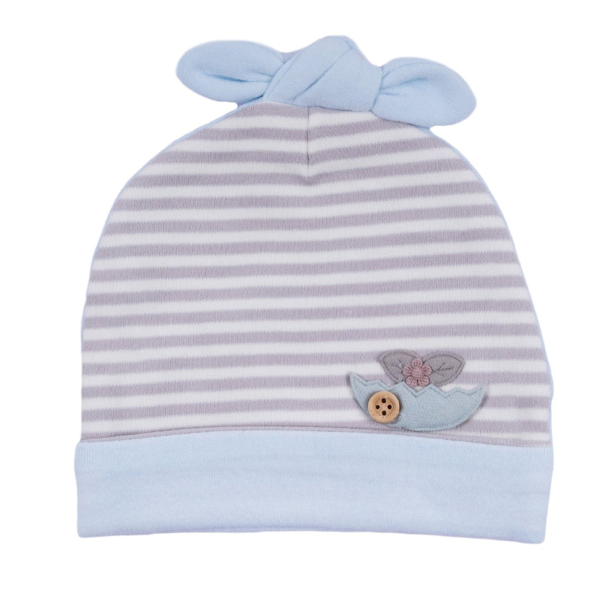 Baby Moo Striped All Season Stretchable Hosiery Warm 3D Beanie Cap