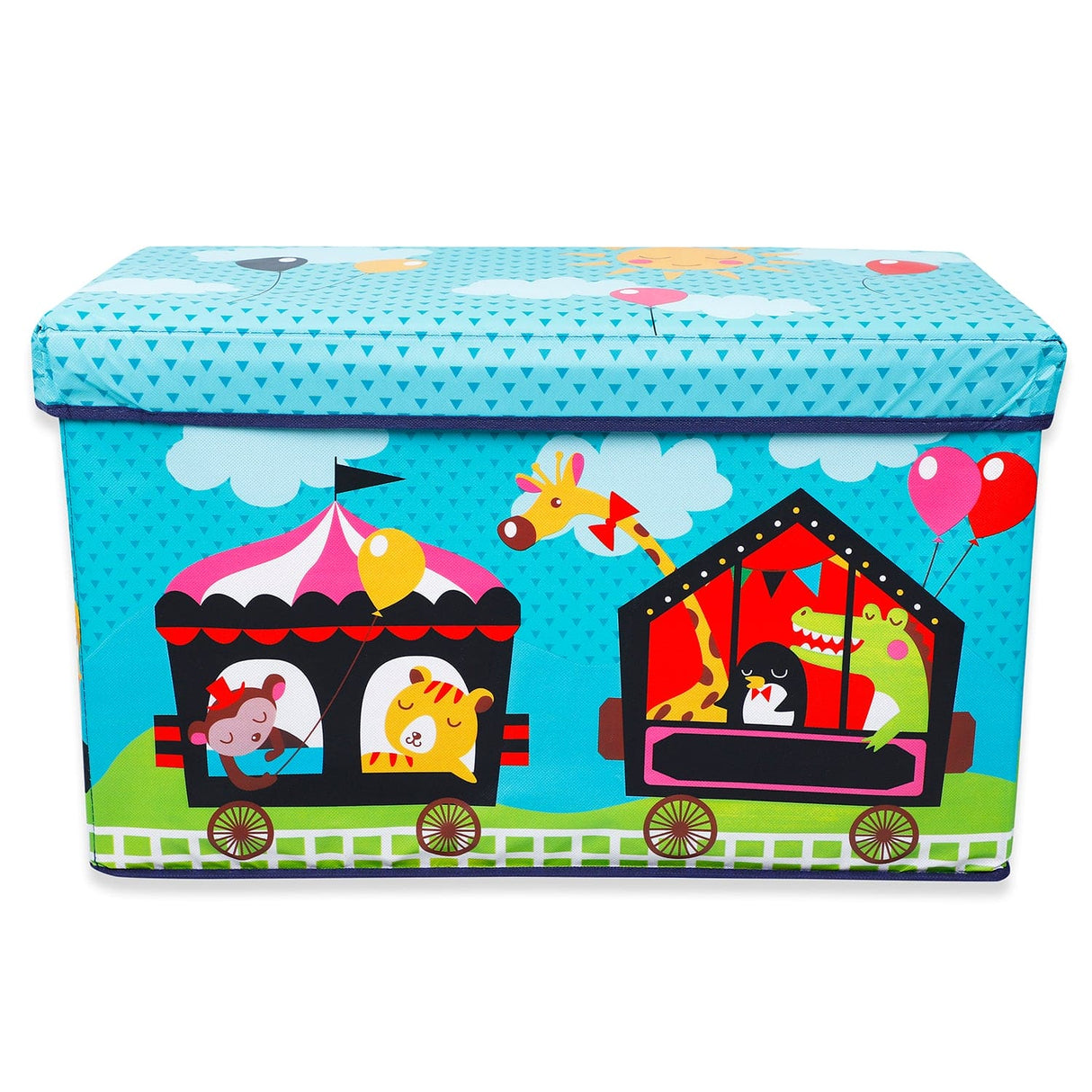 Baby Moo Large Multifunctional Playroom Storage Box Blue