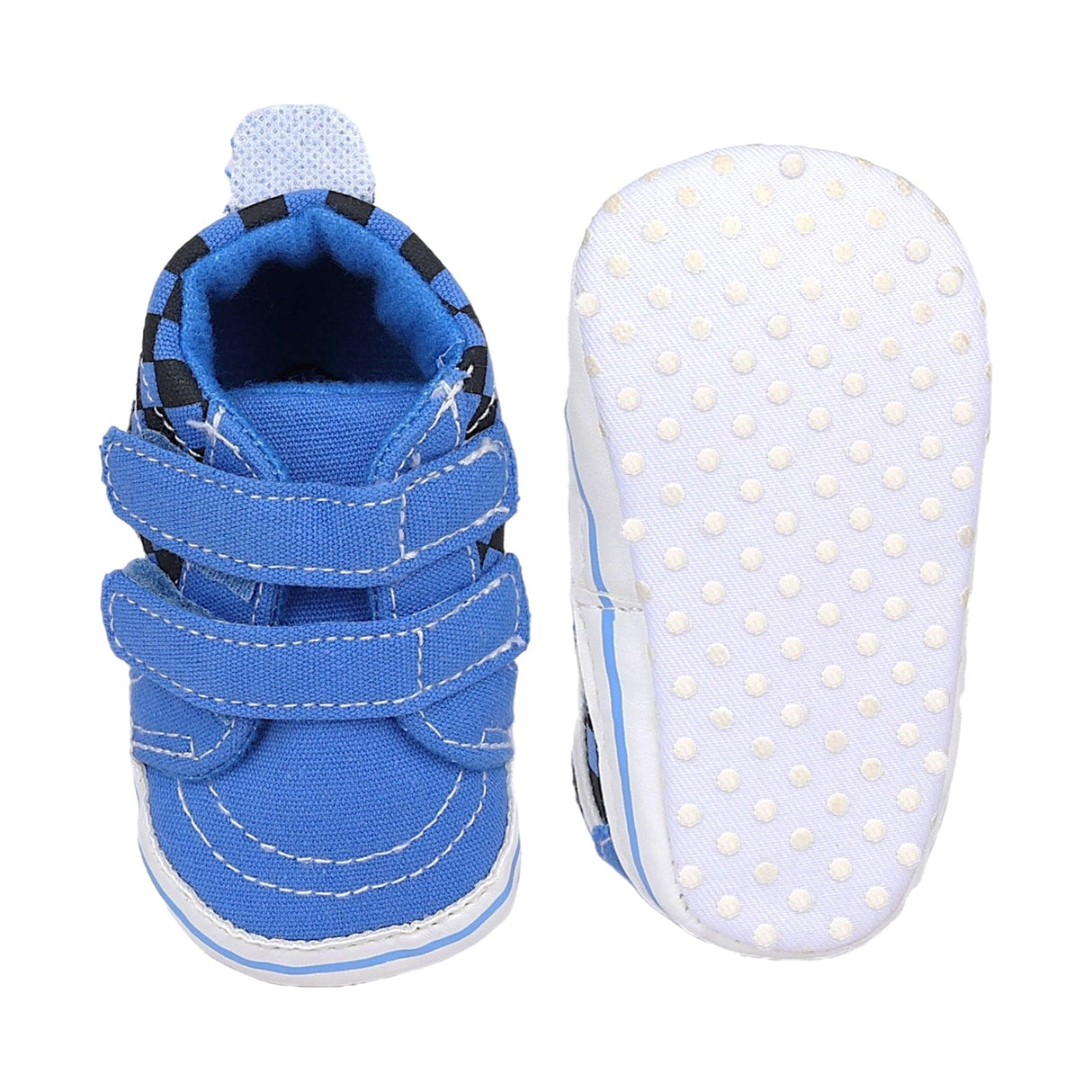 Baby Moo Stylish Casual Velcro Straps Anti Skid Sneakers Black