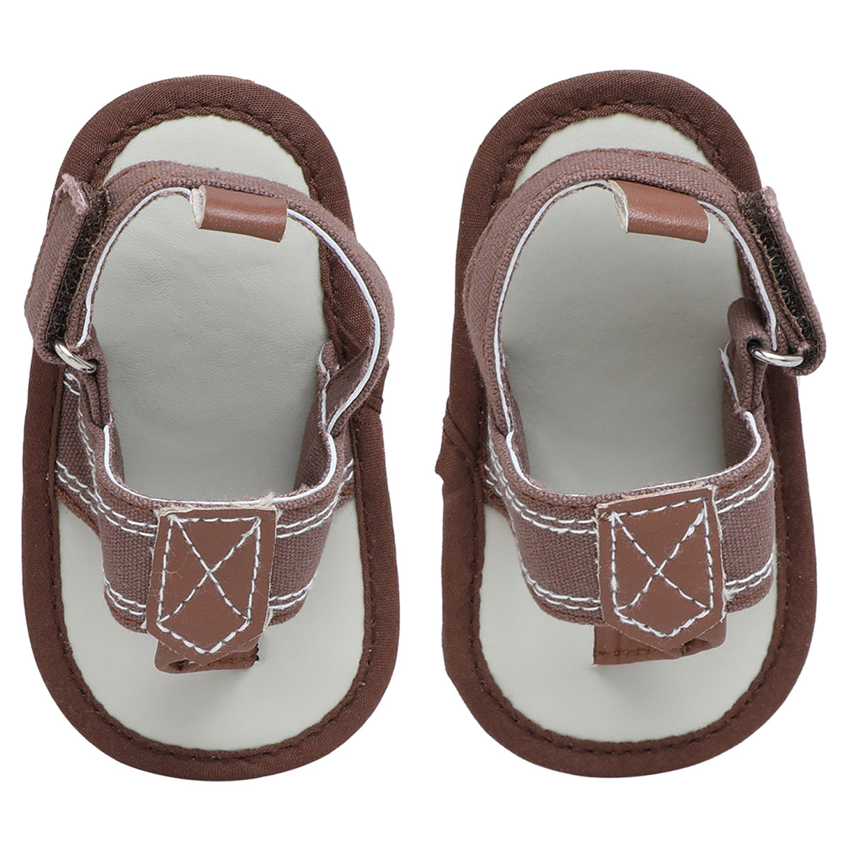 Baby Moo Classic Hook-Loop Anti-Skid Open Toe Formal Sandals
