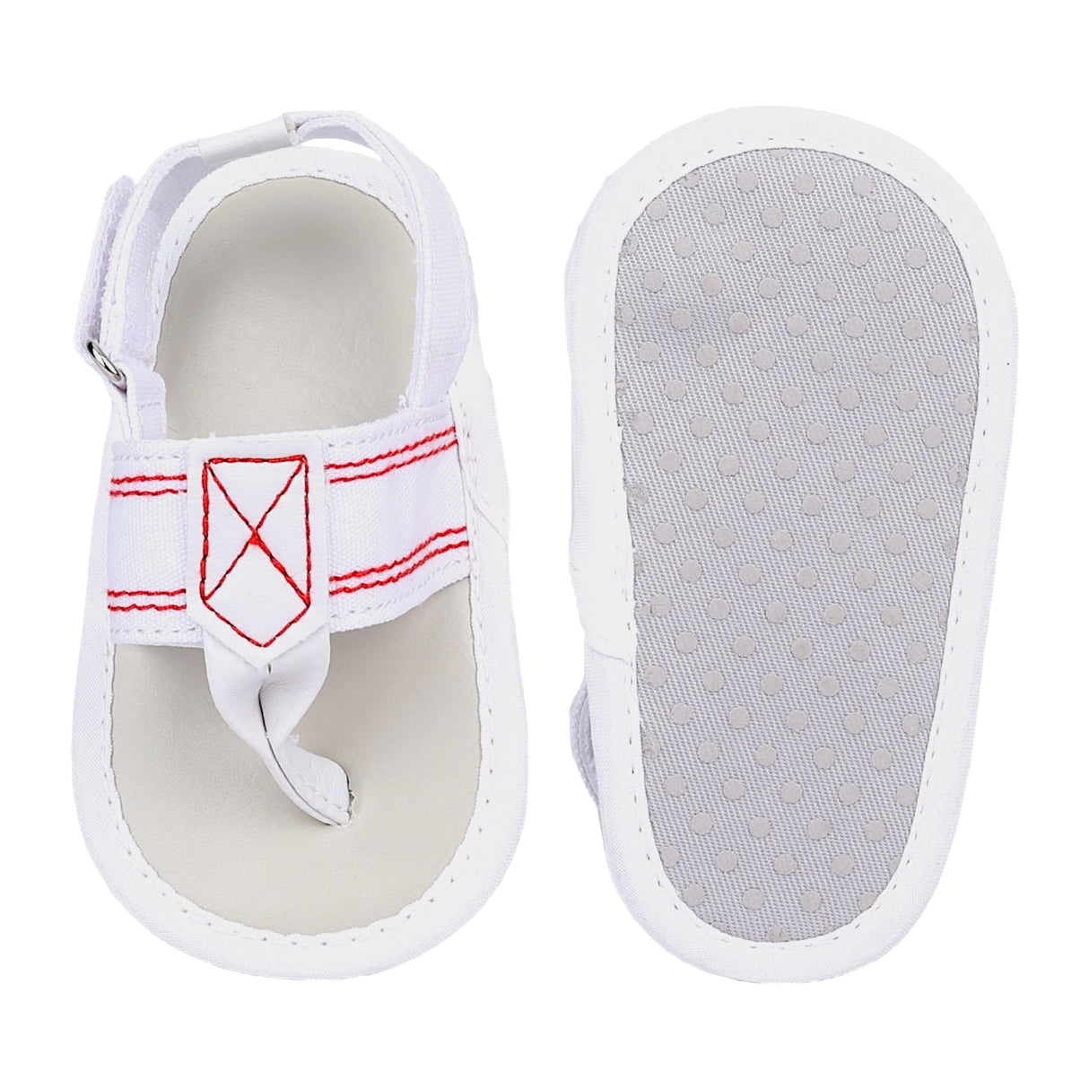 Baby Moo Classic Hook-Loop Anti-Skid Open Toe Formal Sandals