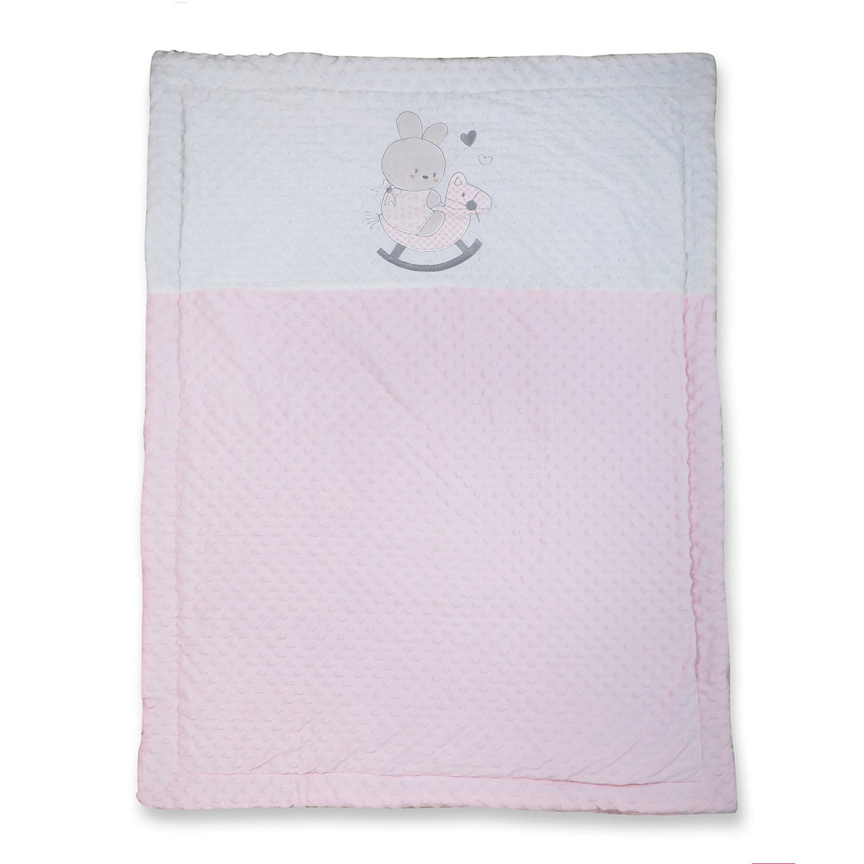 Baby Moo Bear In Pram Snuggly Bubble Blanket