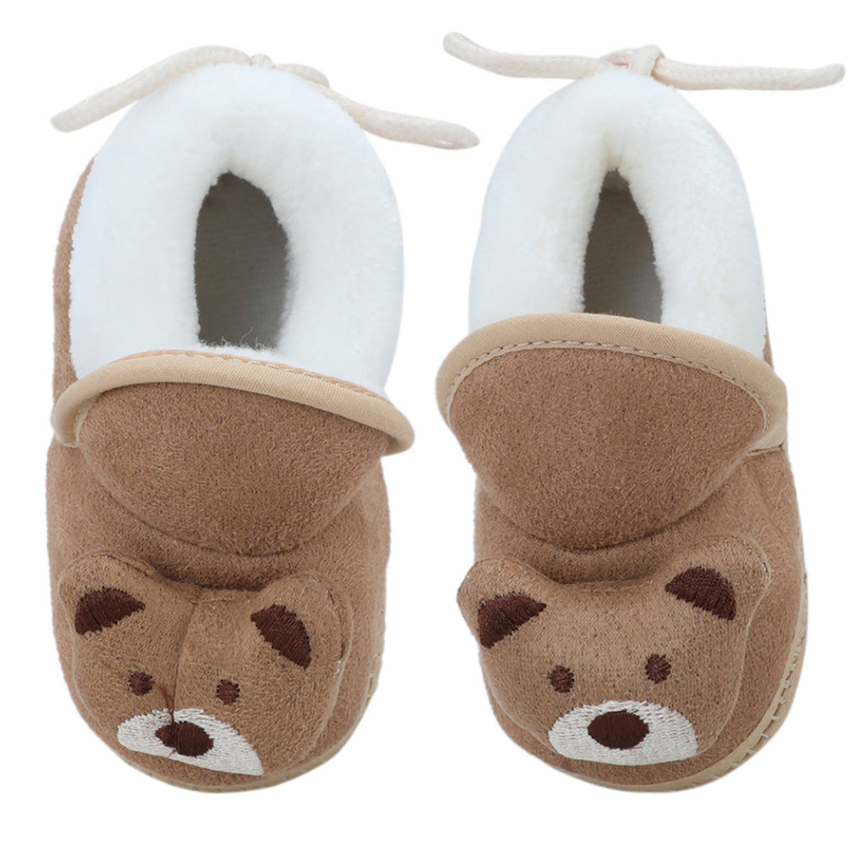 Baby Moo 3D Teddy Soft Slip-On Anti-Skid Plush Warm Booties