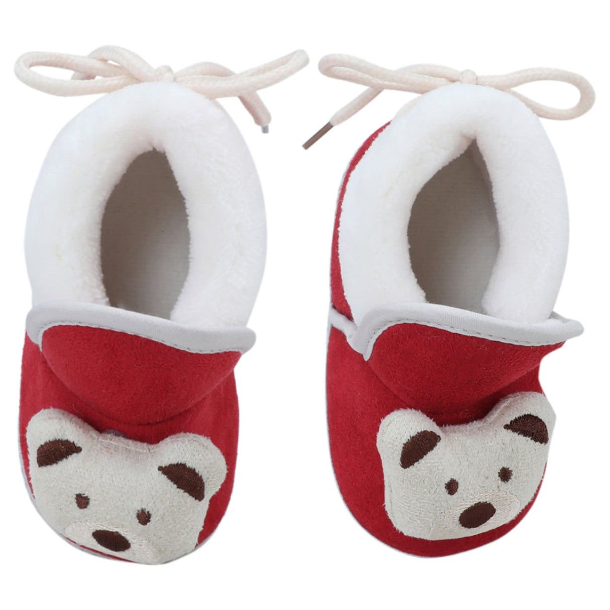 Baby Moo 3D Teddy Soft Slip-On Anti-Skid Plush Warm Booties