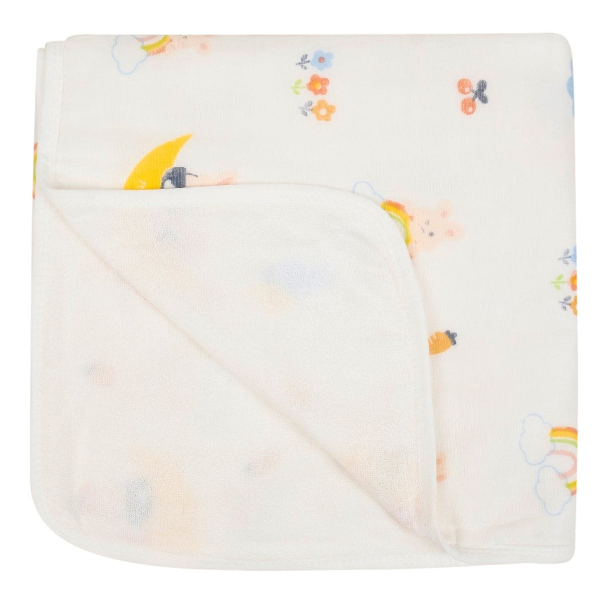 Baby Moo 100% Soft Cotton Ultra Soft Eco Friendly Absorbent Towel - White