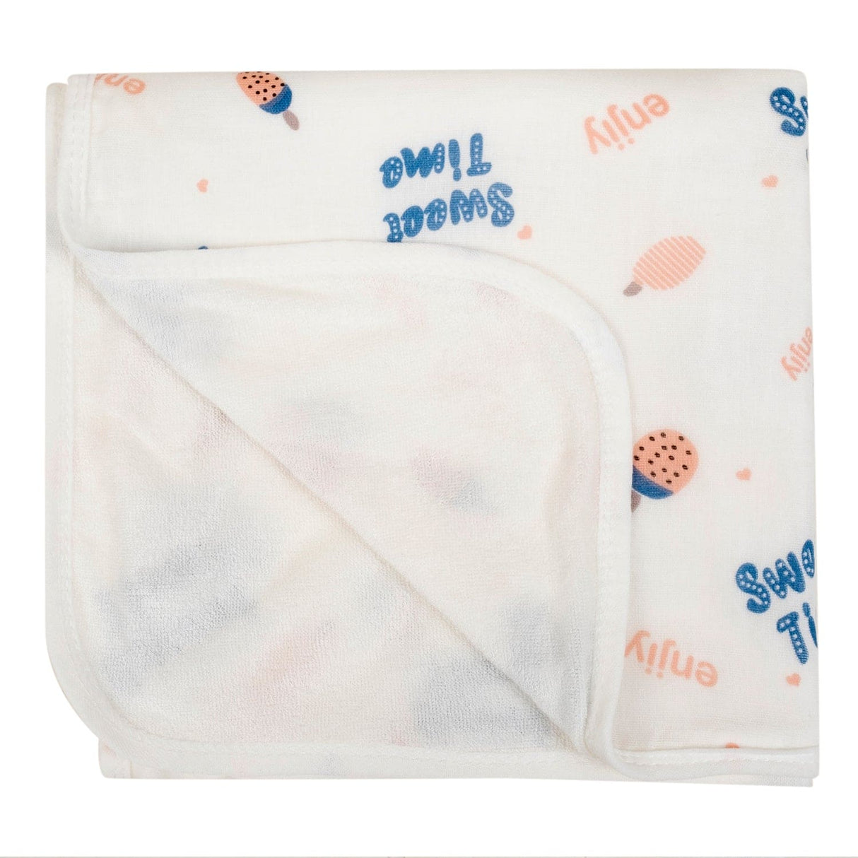 Baby Moo 100% Soft Cotton Ultra Soft Eco Friendly Absorbent Towel - White