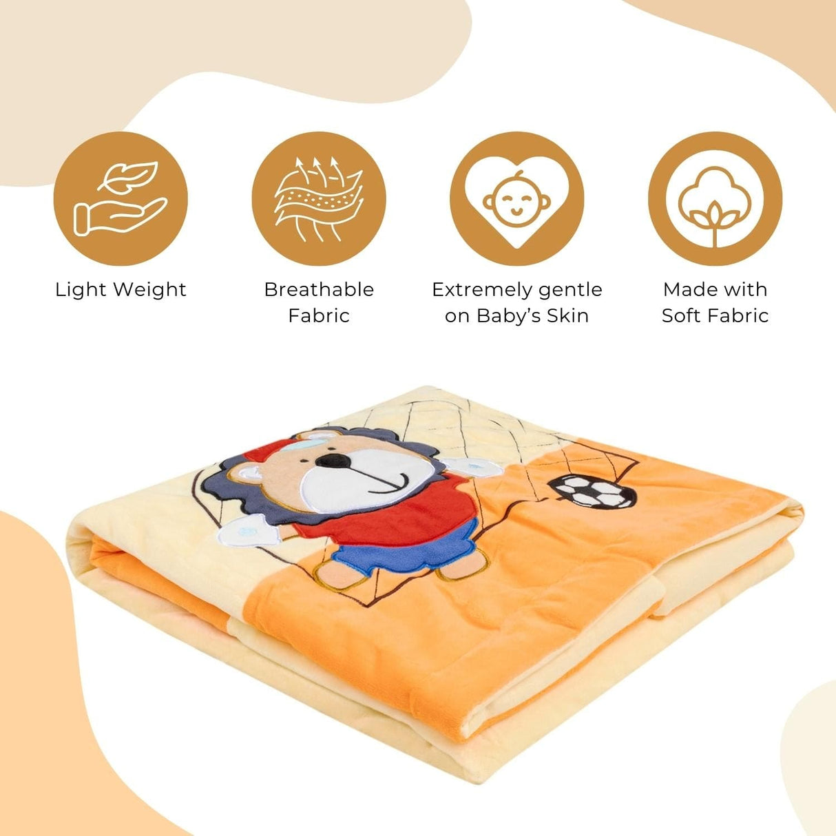 Baby Moo Plush Cotton All Season Nursery Blanket