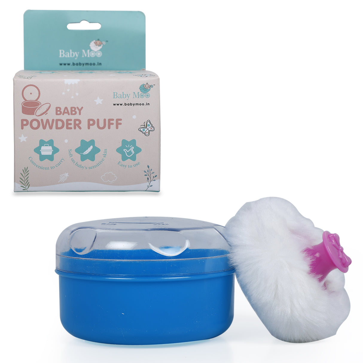 Soft Powder Puff With Container