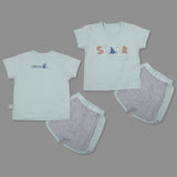 Shark Infant Half Sleeve Top And Bottom Baba Suit