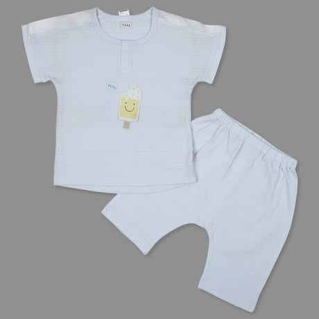 Ice-Cream Infant Half Sleeve Top And Bottom Baba Suit