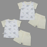 Bunny Infant Half Sleeve Top And Bottom Baba Suit