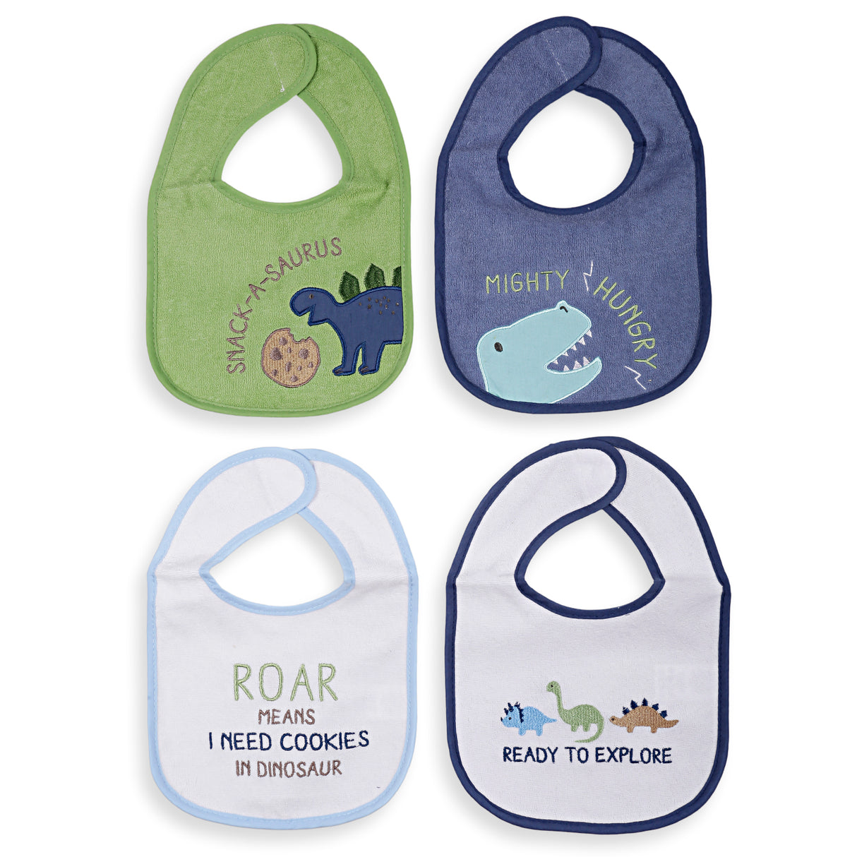 Baby Moo Feeding Bibs Pack Of 4