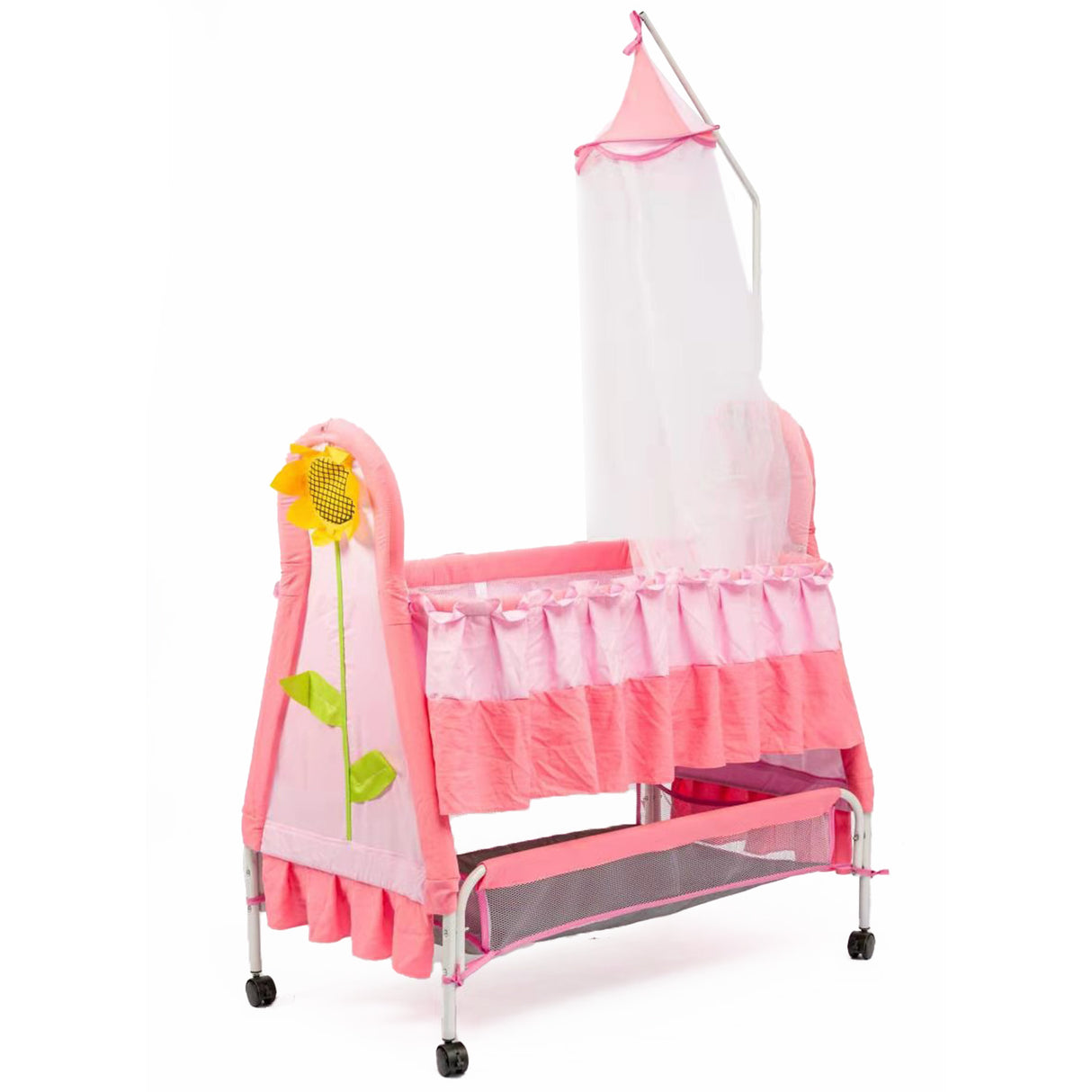 Sunflower Comfort And Luxurious Cradle With Mosquito Net