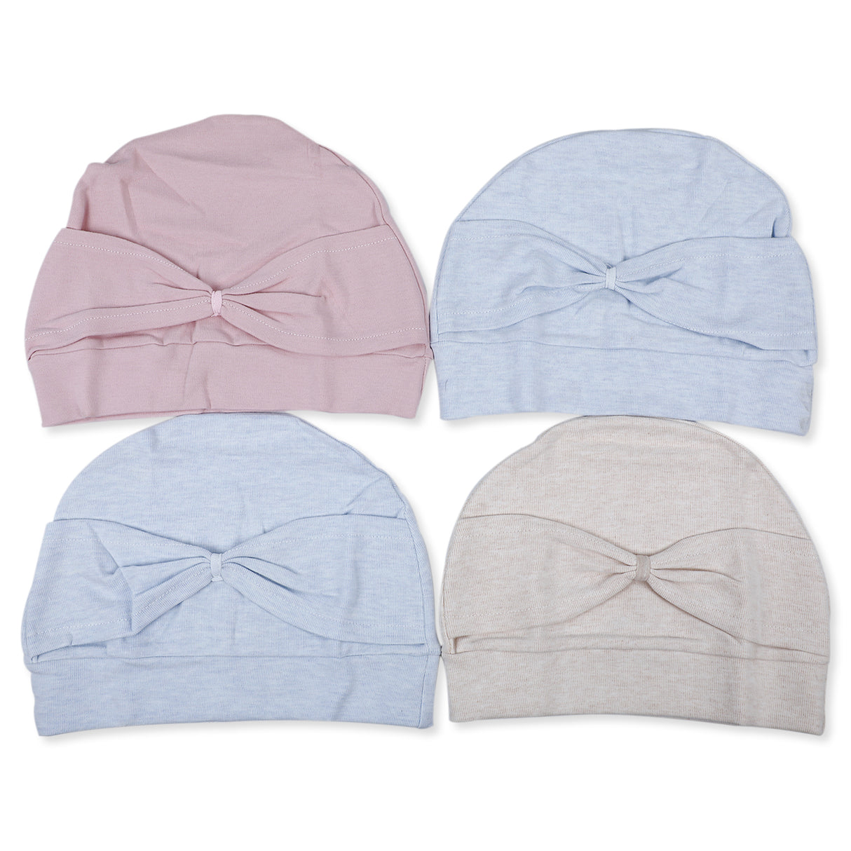 Knotted Plain Soft Cotton Caps