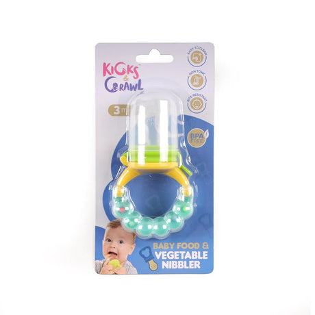 Mess-Free Durable Fruits And Vegetable Rattle Nibbler