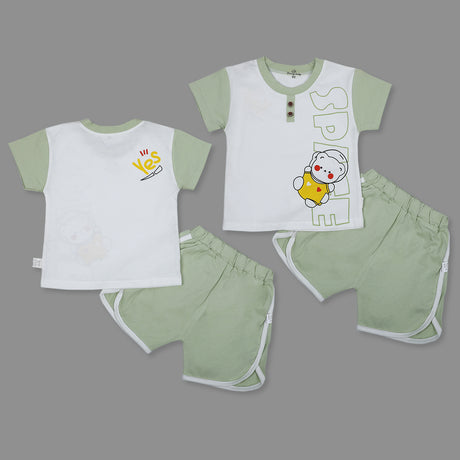 Astronaut Infant Half Sleeve Top And Bottom Baba Suit