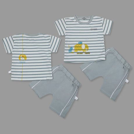 Elephant Infant Half Sleeve Top And Bottom Baba Suit