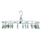 Plain 20 Clip Oval Foldable Baby Hanger