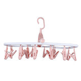 Plain 20 Clip Square Foldable Baby Hanger