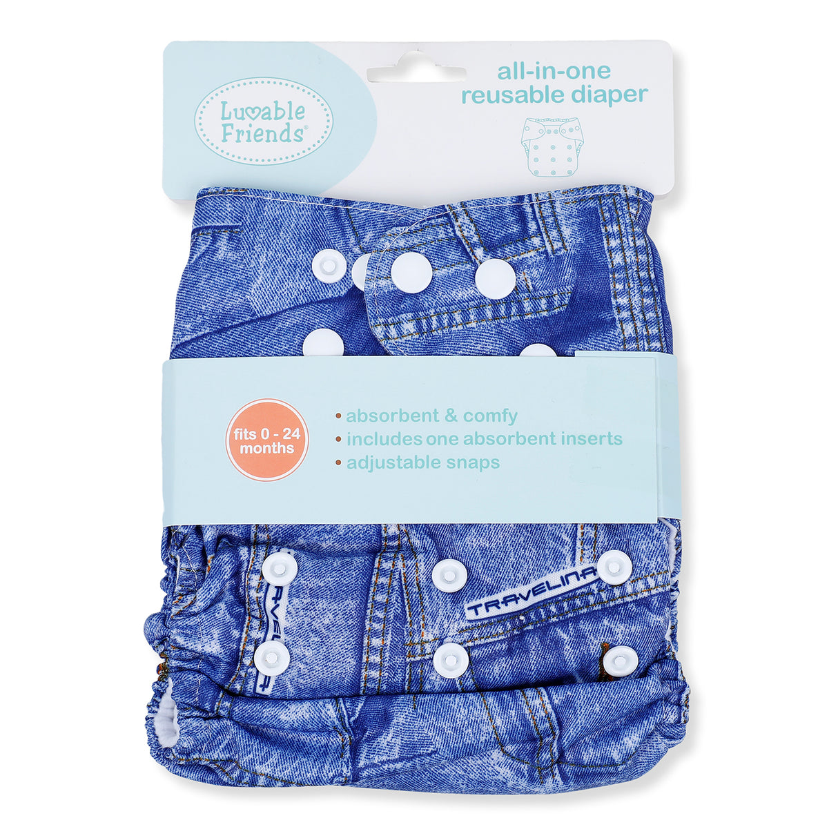 Luvable Friends Reusable And Adjustable Diaper