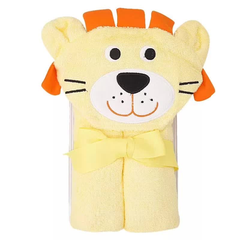 Mom's Care Lion Premium Super Soft Hooded Towel