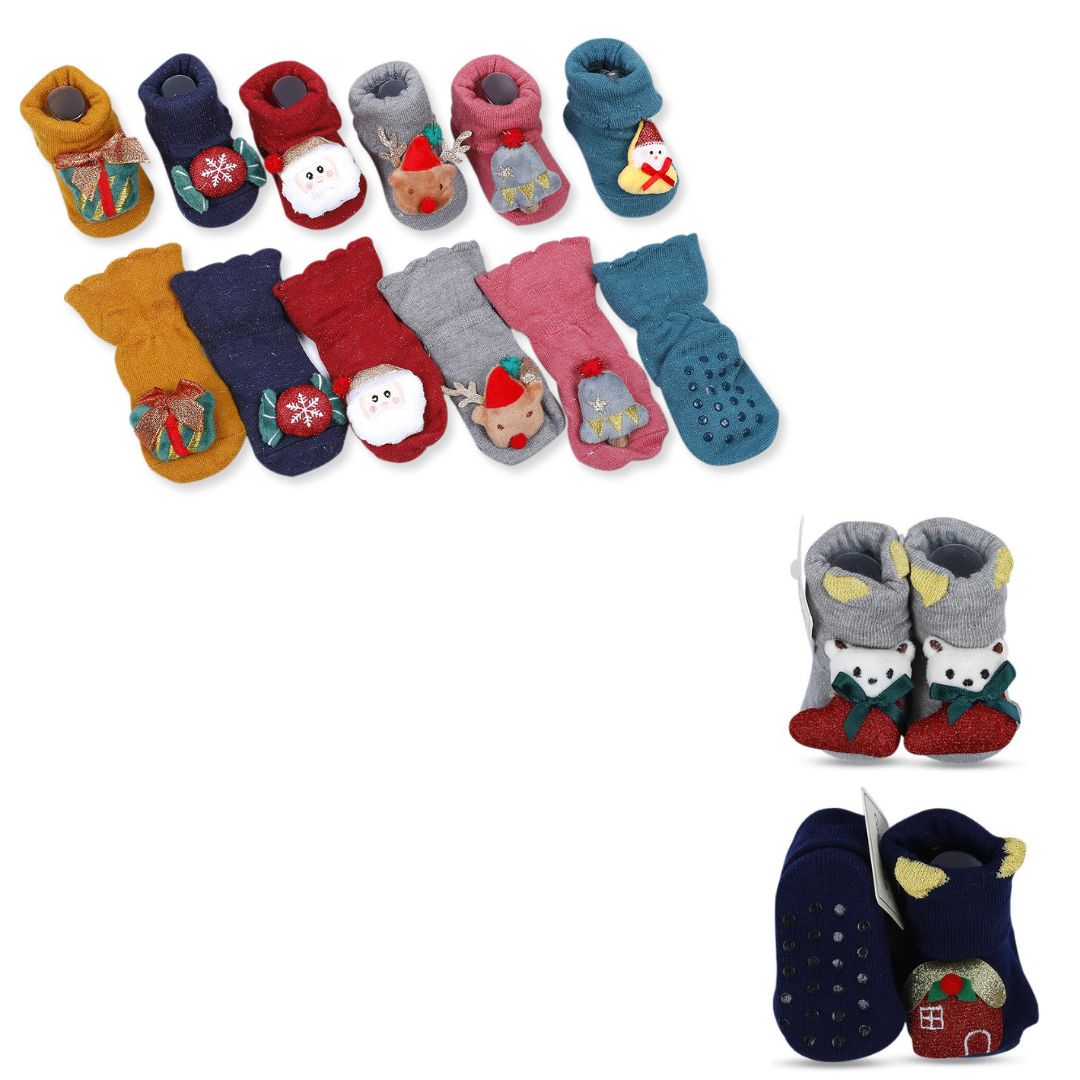 Christmas Soft and Cozy Cotton Anti-Skid 3D Socks