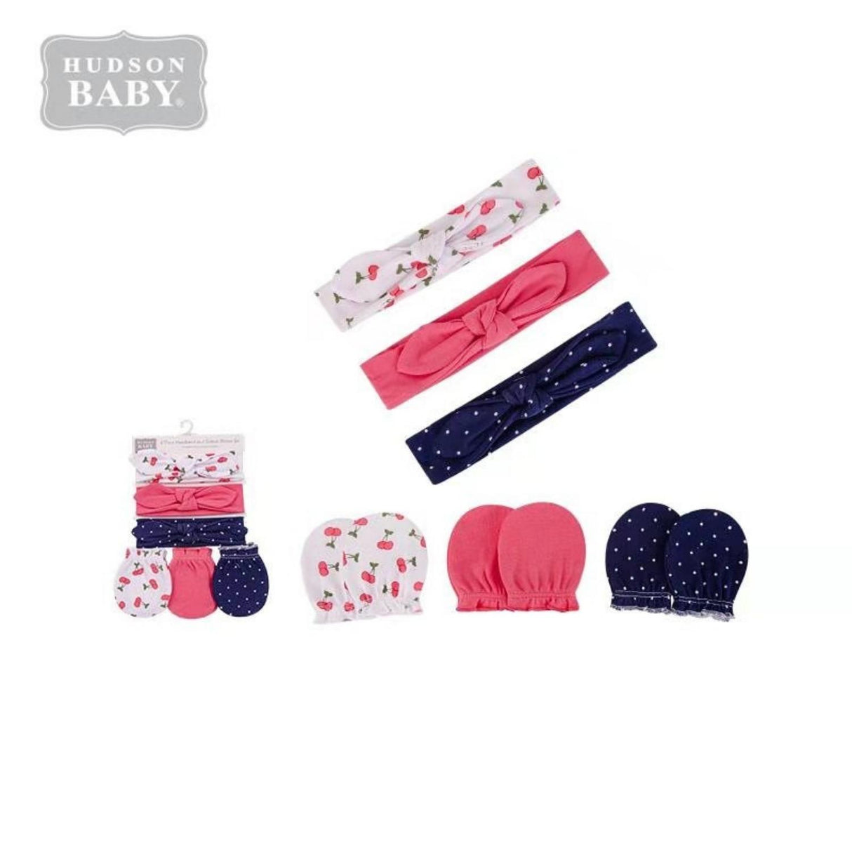 Hudson Baby Adorable Mitten And Headband Set