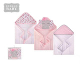 Hudson Baby Comfy Pack Of 3 Hooded Towel