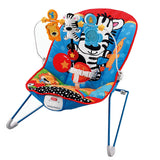 Baby Moo Jungle Friends Soothing Vibrations Bouncer Rocker With Musical Hanging Toys Blue