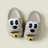 Baby Moo Dog Waterproof Soft Slippers Anti Skid Sliders