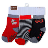 Carter's Printed Pack Of 3 Soft Cotton Socks