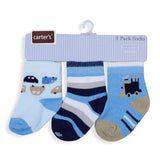 Carter's Printed Pack Of 3 Soft Cotton Socks