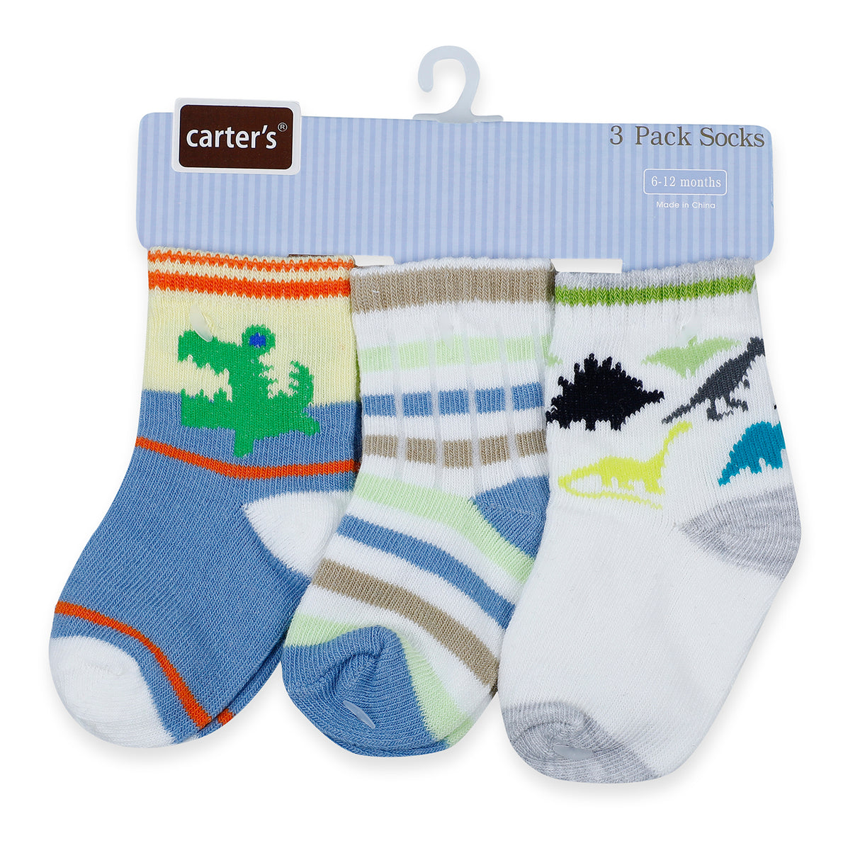 Carter's Printed Pack Of 3 Soft Cotton Socks