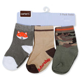 Carter's Printed Pack Of 3 Soft Cotton Socks