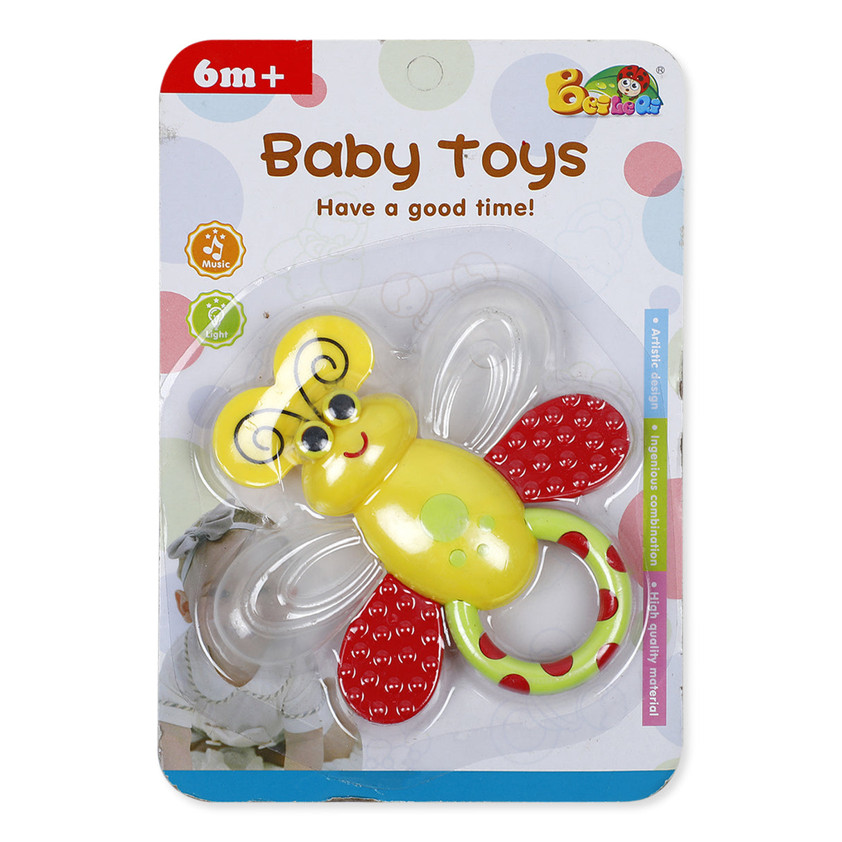 Attractive Playful Soothing Butterfly Rattle