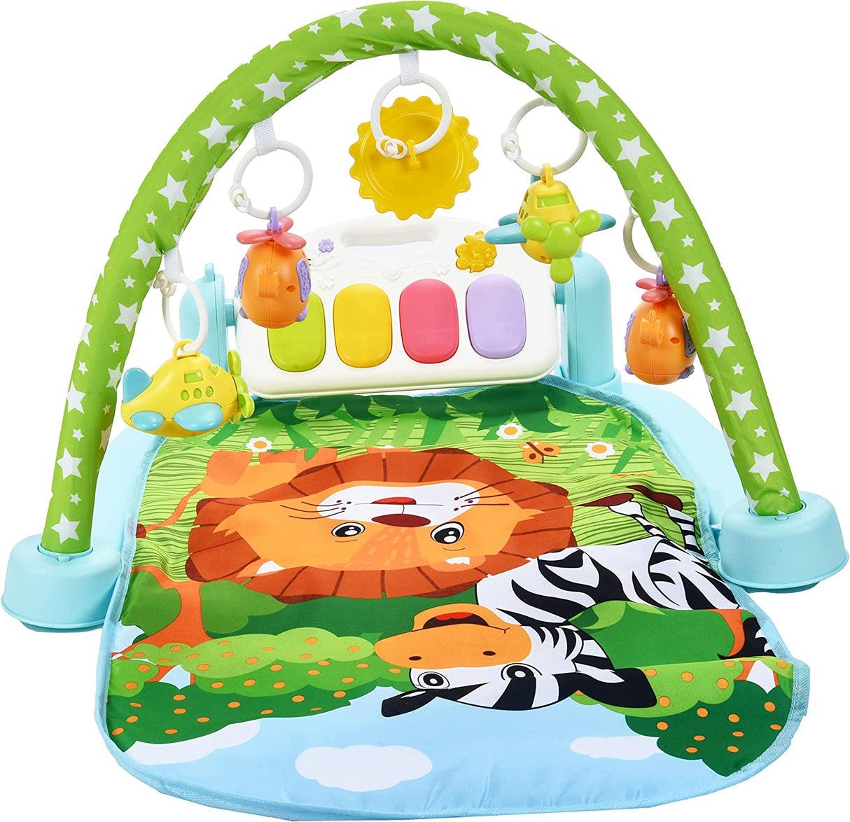 Baby Moo Fun In The Jungle Multicolour Piano Activity Gym
