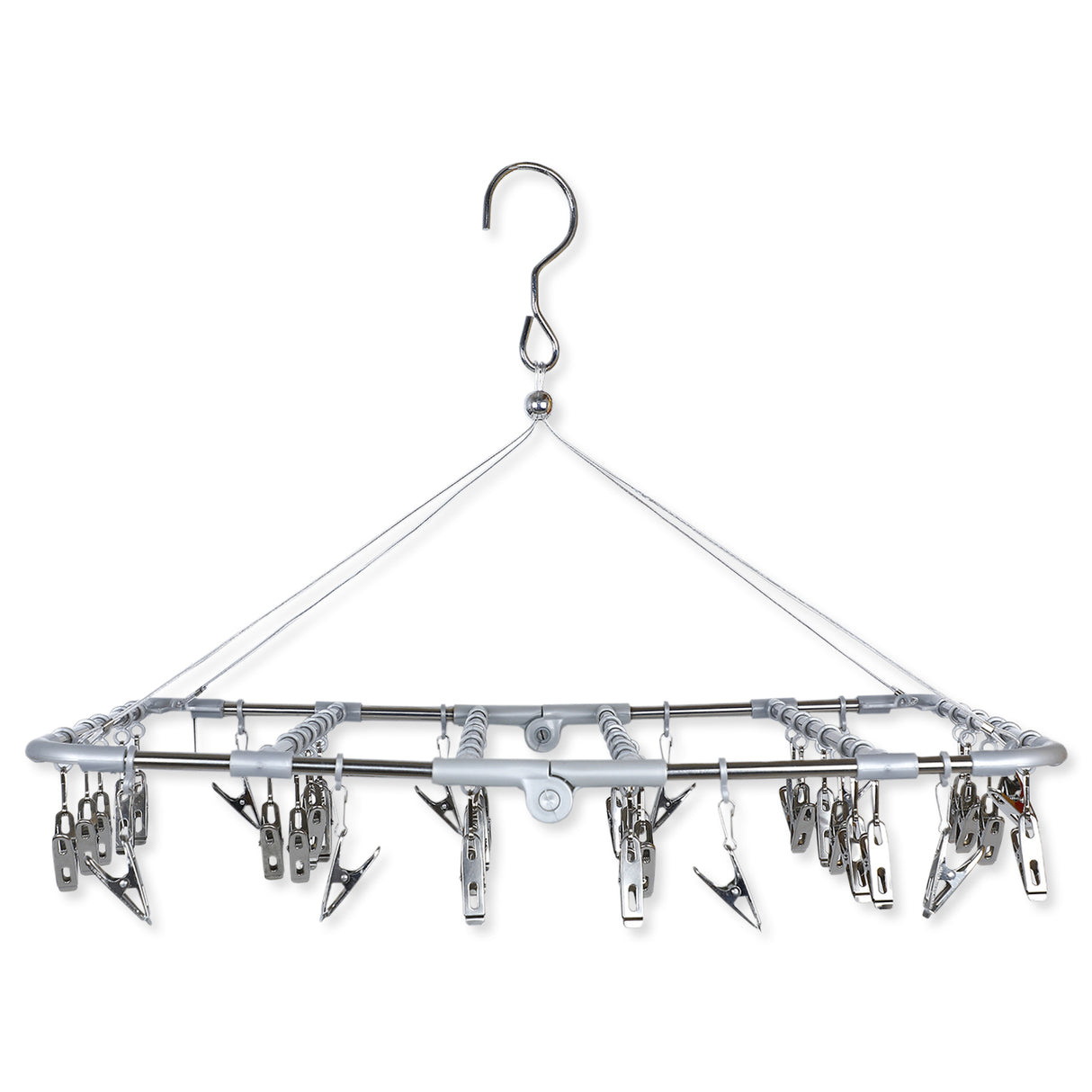 Hanging And Foldable Clothes Drying Multi-Clip Baby Hanger
