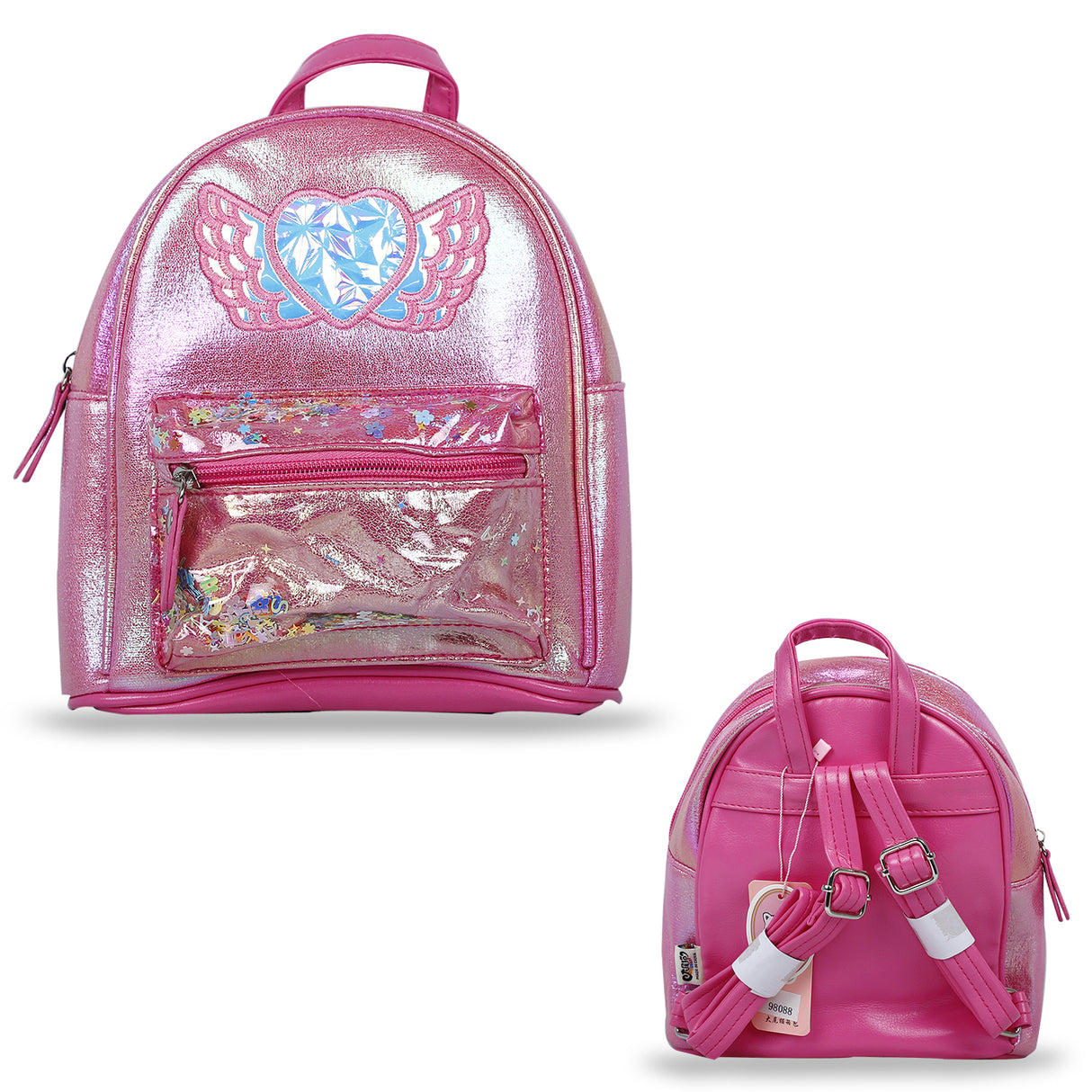 Stylish Dual Tone Girls Backpack Bag