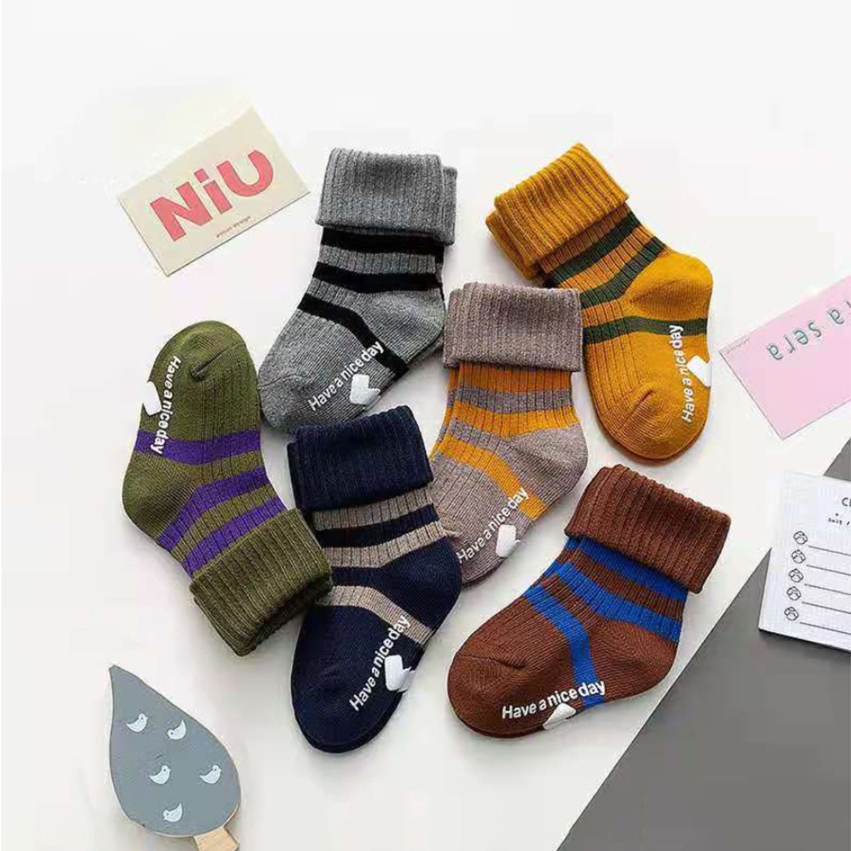 Have A Nice Day Soft and Comfortable Cotton Socks