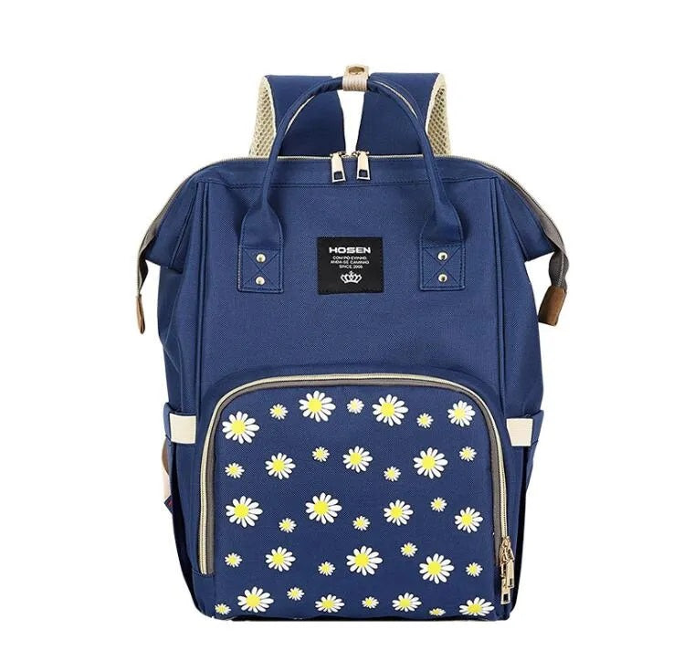 Classic Flower Printed Luxury Diaper Bag