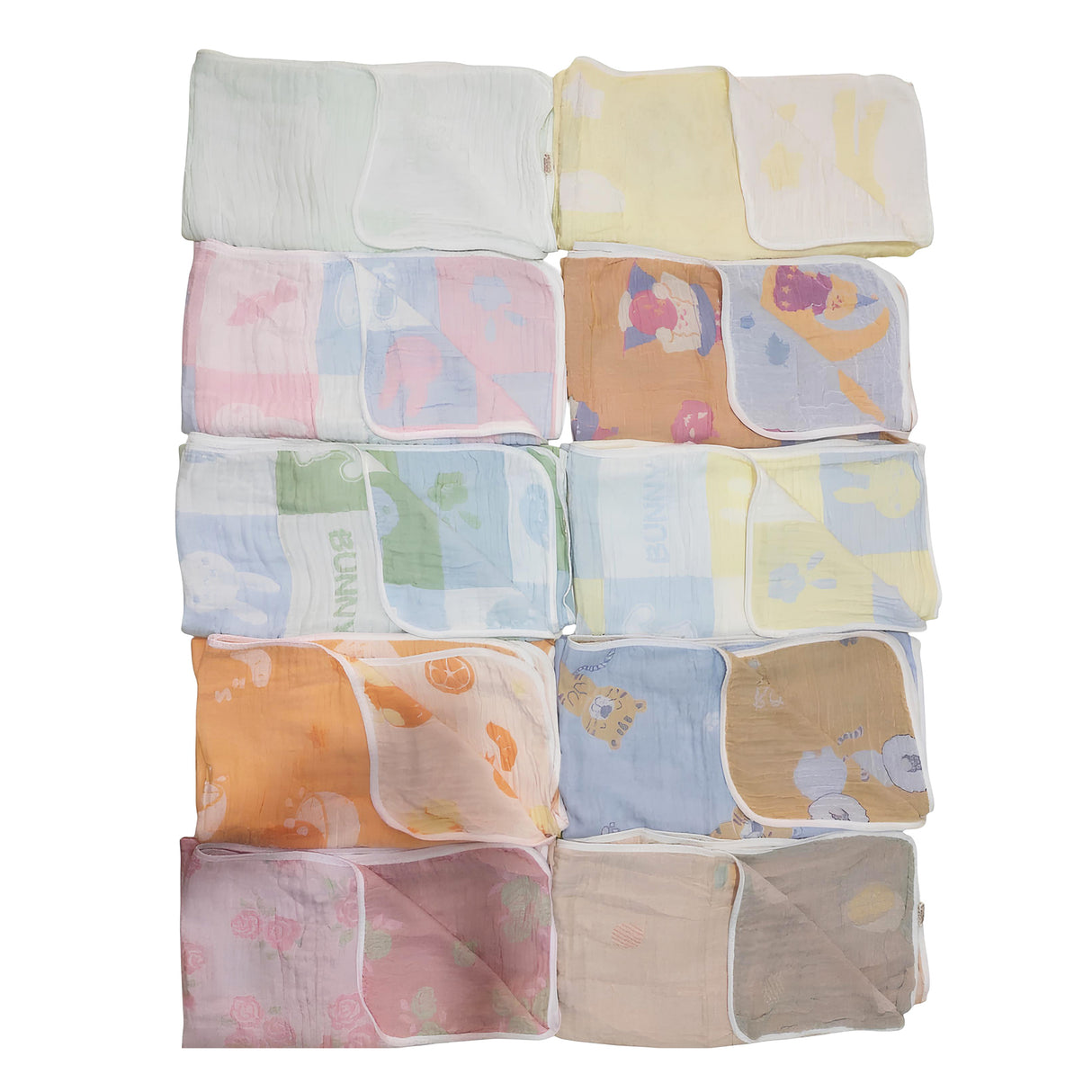 Printed Cotton Bamboo Blanket Assorted - Multicolour