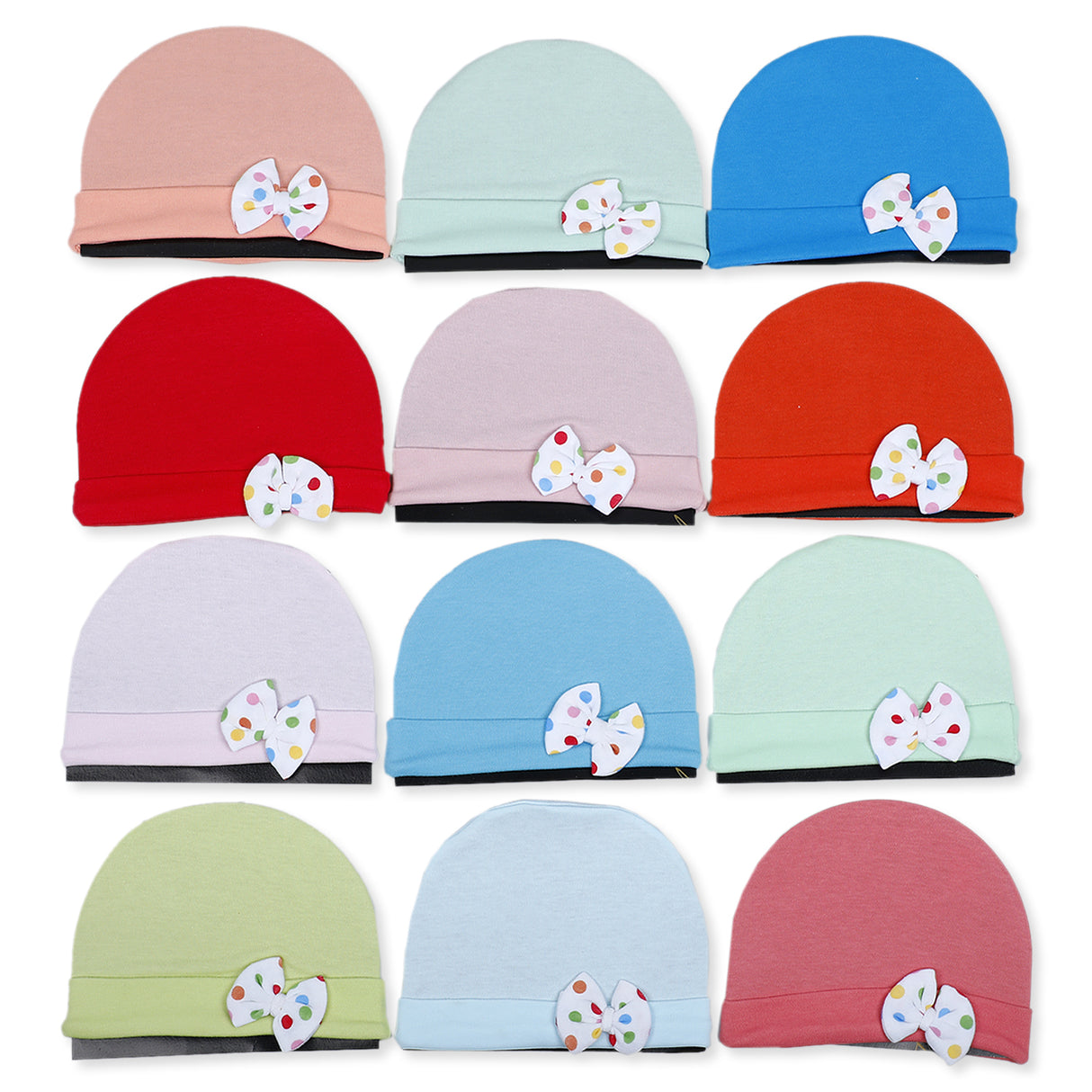 Bow Soft And Comfortable Cotton Caps