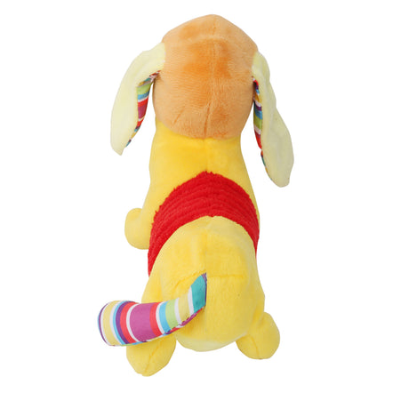 Baby Moo Puppy Yellow Soft Rattle Toy