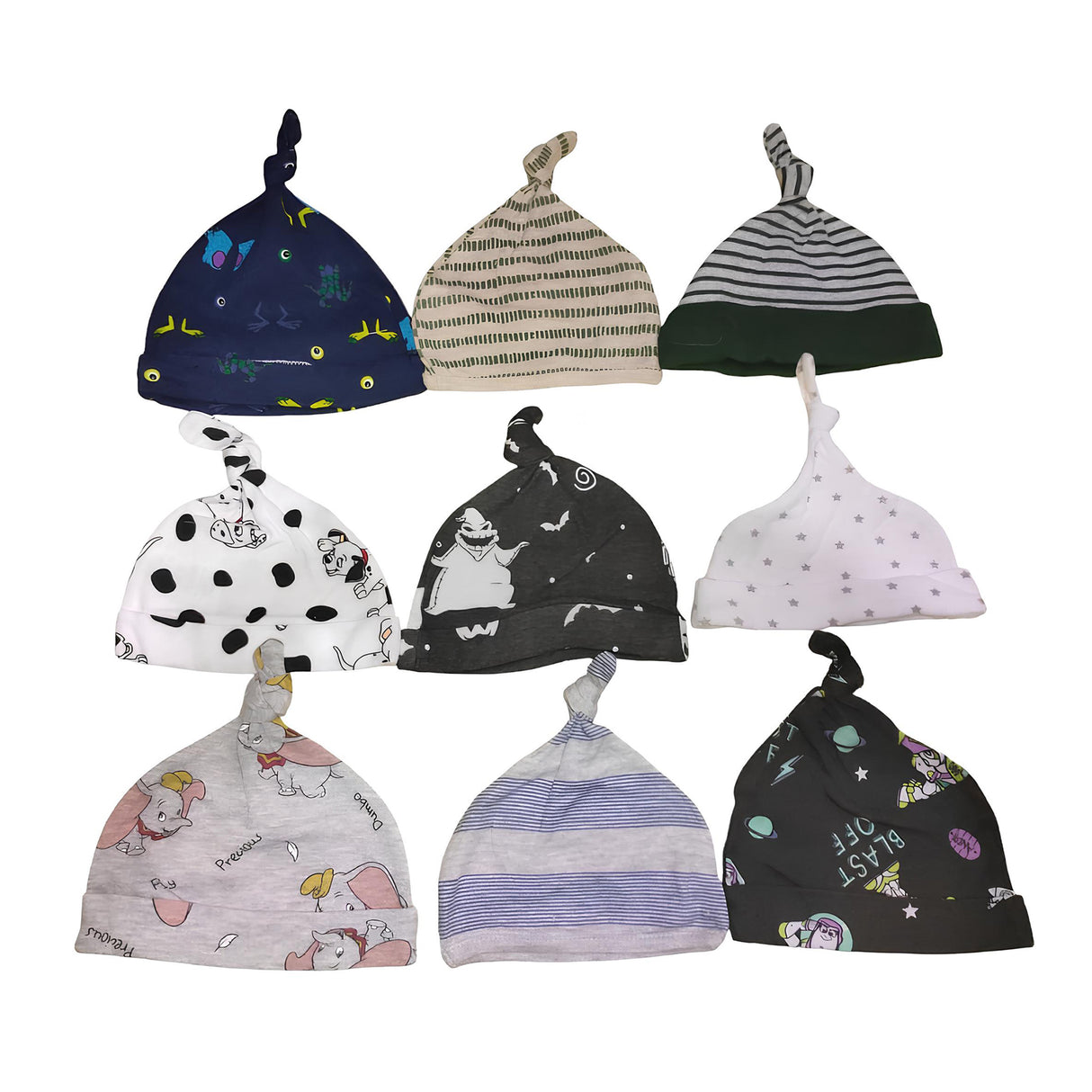 Printed Beanie Caps Assorted - Multicolour