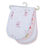 Sunnozy Pack Of 2 100% Cotton Burp Cloth