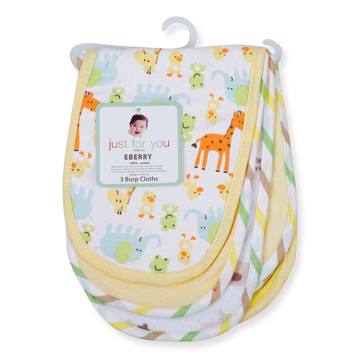 EBERRY Soft Cotton Burp Cloth