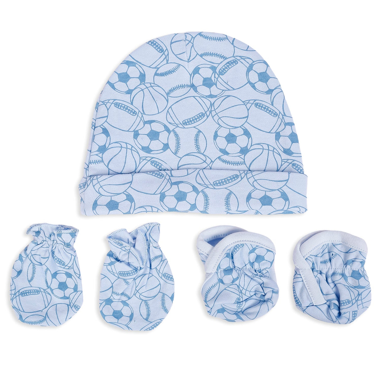 Cap Mittens And Booties Gift Set Athlete