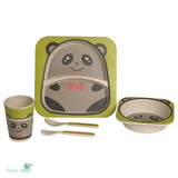 Baby Moo Bamboo Fiber Dinner Set
