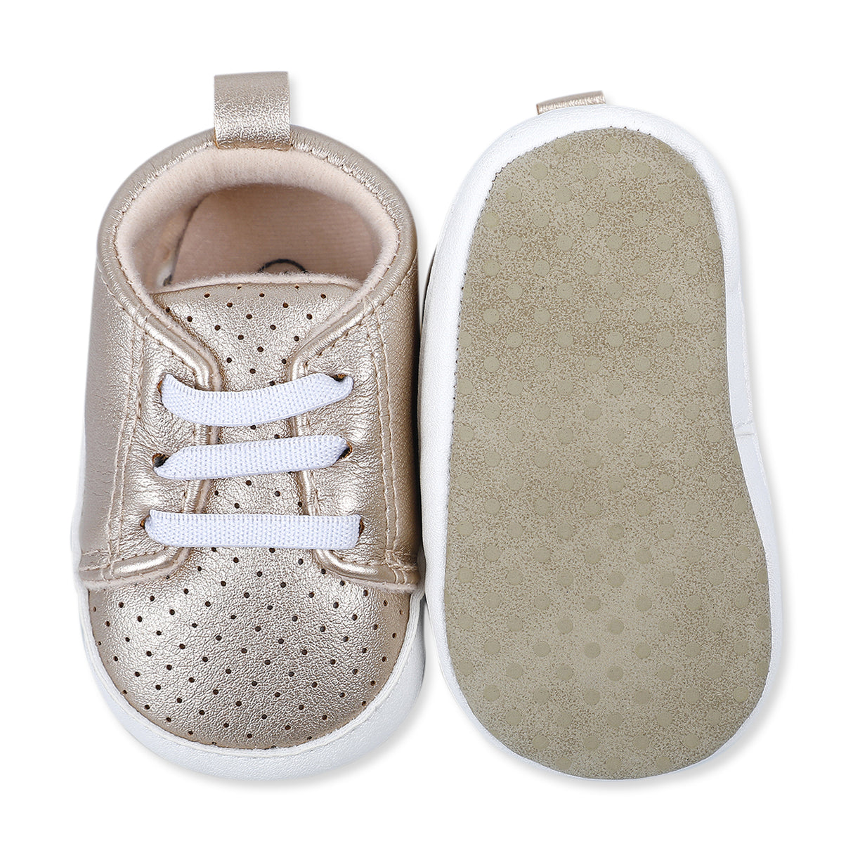 Dotted Lace Up Soft Anti-Skid Sneakers