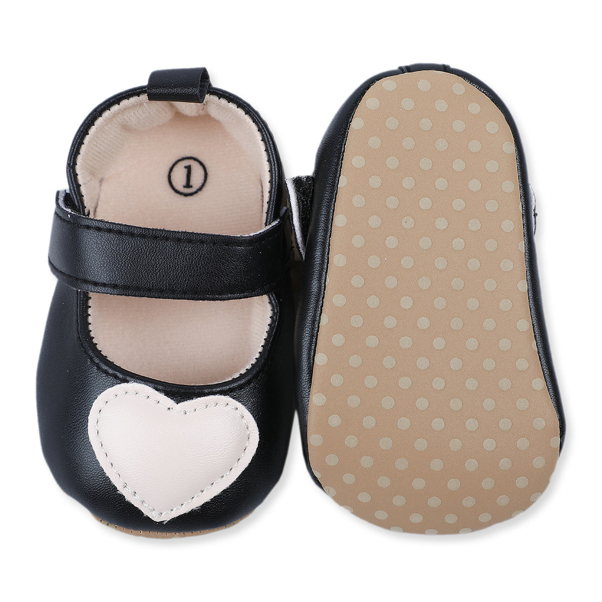 Cute Heart Girls Adorable Anti-Skid Ballerina Booties